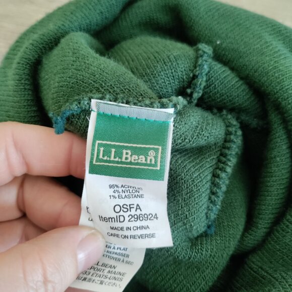 L.L.‎ Bean Beanie Pom Hat Mountain Spellout OSFA Winter Ski - Picture 3 of 4